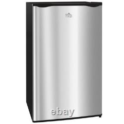 HOMCOM 91 Litre Freestanding Under Counter Fridge Freezer, Small Fridge with