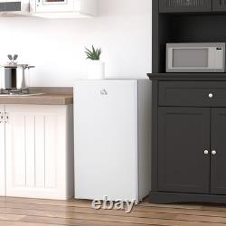 HOMCOM 91 Litre Freestanding Under Counter Fridge Freezer, Small Fridge with