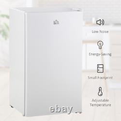 HOMCOM 91 Litre Freestanding Under Counter Fridge Freezer, Small Fridge with