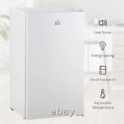 HOMCOM 91 Litre Freestanding Under Counter Fridge Freezer with Chiller Box White