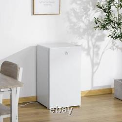 HOMCOM 91 Litre Freestanding Under Counter Fridge Freezer with Chiller Box White