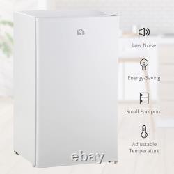 HOMCOM 91 Litre Freestanding under Counter Fridge Freezer, Small Fridge with Chi