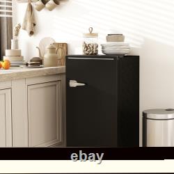 HOMCOM Under Counter Fridge, 85L Retro Freestanding Refrigerator with Chill Box