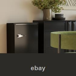 HOMCOM Under Counter Fridge, 85L Retro Freestanding Refrigerator with Chill Box