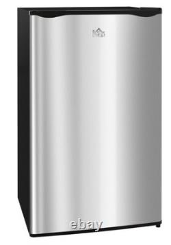 HOMCOM Under Counter Fridge, 91L Small Fridge with Chiller Box, Removable Shelf