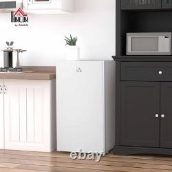HOMCOM Under Counter Fridge 91L Small Fridge with Chiller Box Removable Shelf