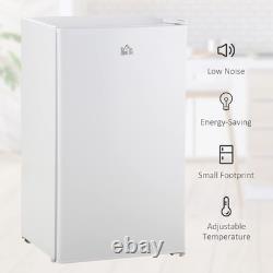 HOMCOM Under Counter Fridge 91L Small Fridge with Chiller Box Removable Shelf