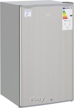 HOMCOM Under Counter Fridge, 91L Small Fridge with Lock, Chiller Box, Removable