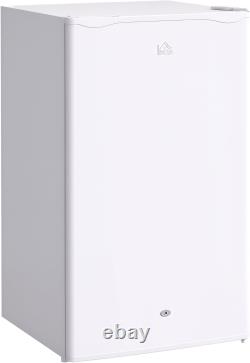 HOMCOM Under Counter Fridge, 91L Small Fridge with Lock, Chiller Box, Removable