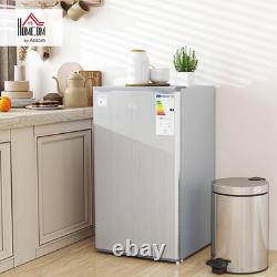 HOMCOM under Counter Fridge, 91L Small Fridge with Lock, Chiller Box, Removable