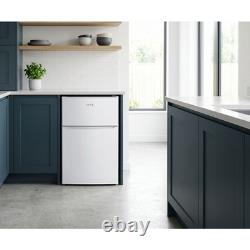 HYE 86L Under Counter Fridge Freezer, Freestanding, 49cm, White -Refurb A (Read)