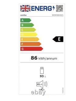 HYE 91L Under Counter Fridge Freestanding 48cm Cooling Zone, White -RF01UCF91W23