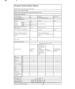 HYE 91L Under Counter Fridge Freestanding 48cm Cooling Zone, White -RF01UCF91W23