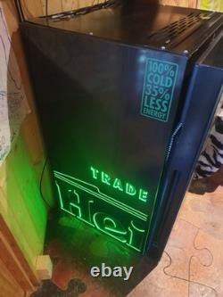 Heineken Bar Fridge Refrigerator Beer Fridge with Light LED Lighting Black
