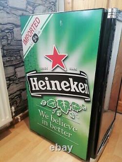 Heineken Undercounter Drinks Fridge 122 litre Mini Can Bottle Chiller Man Shed