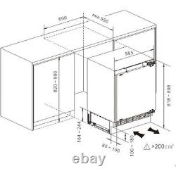 Hisense RUR156D4AWE Built Under Fridge 104 Litres White E Rated