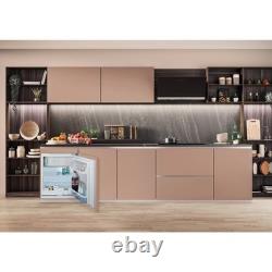 Hotpoint 144 Litre 82cm Integrated Under Counter Fridge with Fixed Do HBUF011. UK