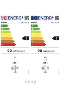 Hotpoint H55R1 112W UK White Under Counter Larder Fridge 128L E Energy