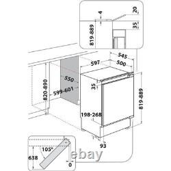 Hotpoint Integrated Low Frost Undercounter Fridge
