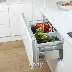 Hotpoint NCD191I Built-Under Larder Fridge Silver Grade A