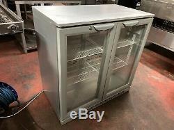 Husky 2 Door Under Counter Drinks Display Fridge