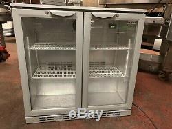 Husky 2 Door Under Counter Drinks Display Fridge