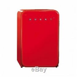 Husky Retro Undercounter Fridge HFR100 (Energy Class A+) Red New RRP £369.99