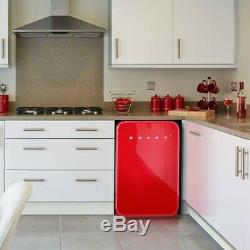 Husky Retro Undercounter Fridge HFR100 (Energy Class A+) Red New RRP £369.99