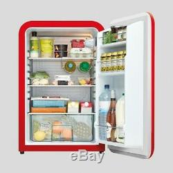 Husky Retro Undercounter Fridge HFR100 (Energy Class A+) Red New RRP £369.99