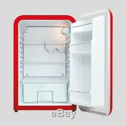 Husky Retro Undercounter Fridge HFR100 (Energy Class A+) Red New RRP £369.99