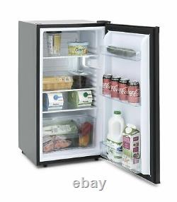 IceKing Freestanding Larder Fridge in Black 48cm Under Counter Fridge RL114BK. E