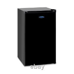 IceKing Freestanding Larder Fridge in Black 48cm Under Counter Fridge RL114BK. E