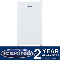 IceKing RK113W. E White 48cm 81L Undercounter Larder Fridge With 3 Icebox