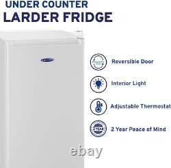 IceKing RL111WE Under Counter Freestanding Larder Fridge 48cm White