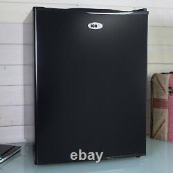 IceQ 70L Compact Counter Top Table Mini Drinks Beer Fridge In Black
