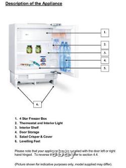 Ice King Integrated Built In Under Counter Fridge With Ice Box Ikbu201ap Rrp£239