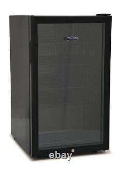 Iceking BF150K Under Counter Black and Glass Drinks Chiller 108Ltr Capacity