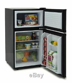 Iceking IK2023K 48cm Undercounter Fridge Freezer A+ Energy Rating Black