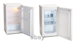 Iceking RL111W. E Larder Fridge + RZ109W. E Under Counter Freezer White Set