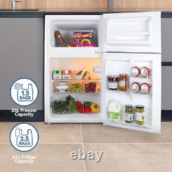 Igenix 47cm Under Counter Fridge Freezer 87L Capacity, Energy-Efficient, White