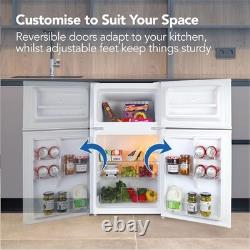 Igenix 47cm Under Counter Fridge Freezer 87L Capacity, Energy-Efficient, White