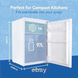 Igenix IG155W Freestanding Under Counter Fridge White 55 cm Wide 2 Adjustable