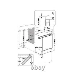 Indesit 126 Litre Integrated In Under Counter Larder Fridge INBUF011