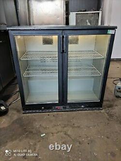 Infrico under counter commercial double door glass fridge bottle cooler