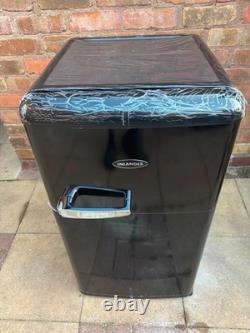 Inlander Retro Style Fridge Freezer Black Brand New. Never Used