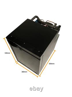 Just Kampers F50 42L Compressor Fridge Freezer 12V Campervan Black / Silver