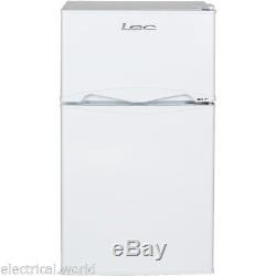 LEC T50084W 92 Litre Under Counter Fridge Freezer in White, A+ Energy, Low Noise