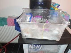 LEC T50084W Black Under Counter Fridge Freezer