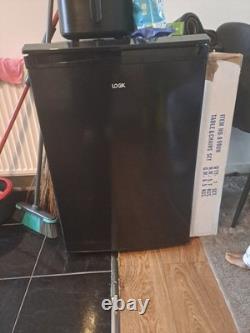LEC T50084W Black Under Counter Fridge Freezer