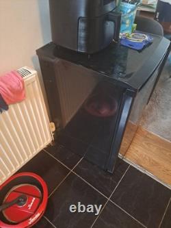 LEC T50084W Black Under Counter Fridge Freezer